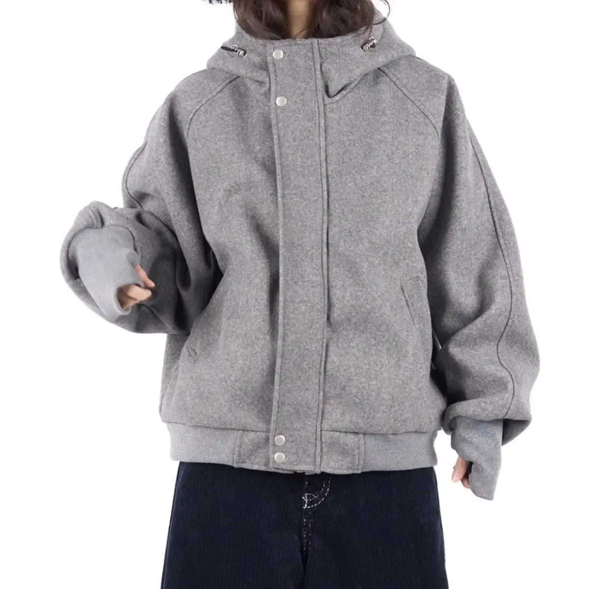 릿킴 WOOL HOOD WARMER BLOUSON